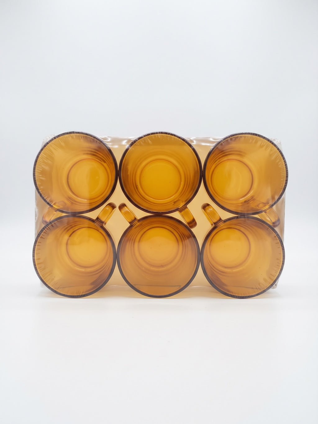 Lot de 6 tasses "Lys" Ambre 18 cl - Verre trempé Duralex