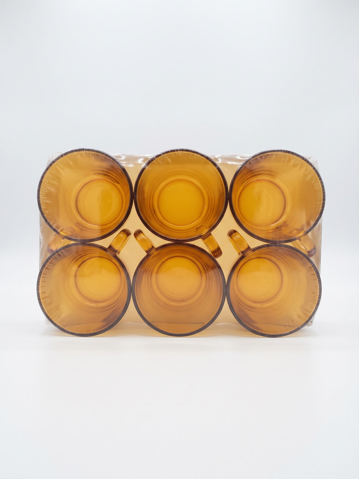 Lot de 6 tasses "Lys" Ambre 18 cl - Verre trempé Duralex